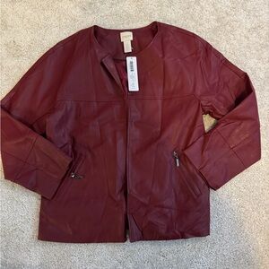 Chico's Faux Leather Jacket